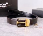 New Style Replica Montblanc Mens Leather Belt 35mm